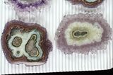 Lot: to Amethyst Stalactite Slices ( Pieces) #77699-3